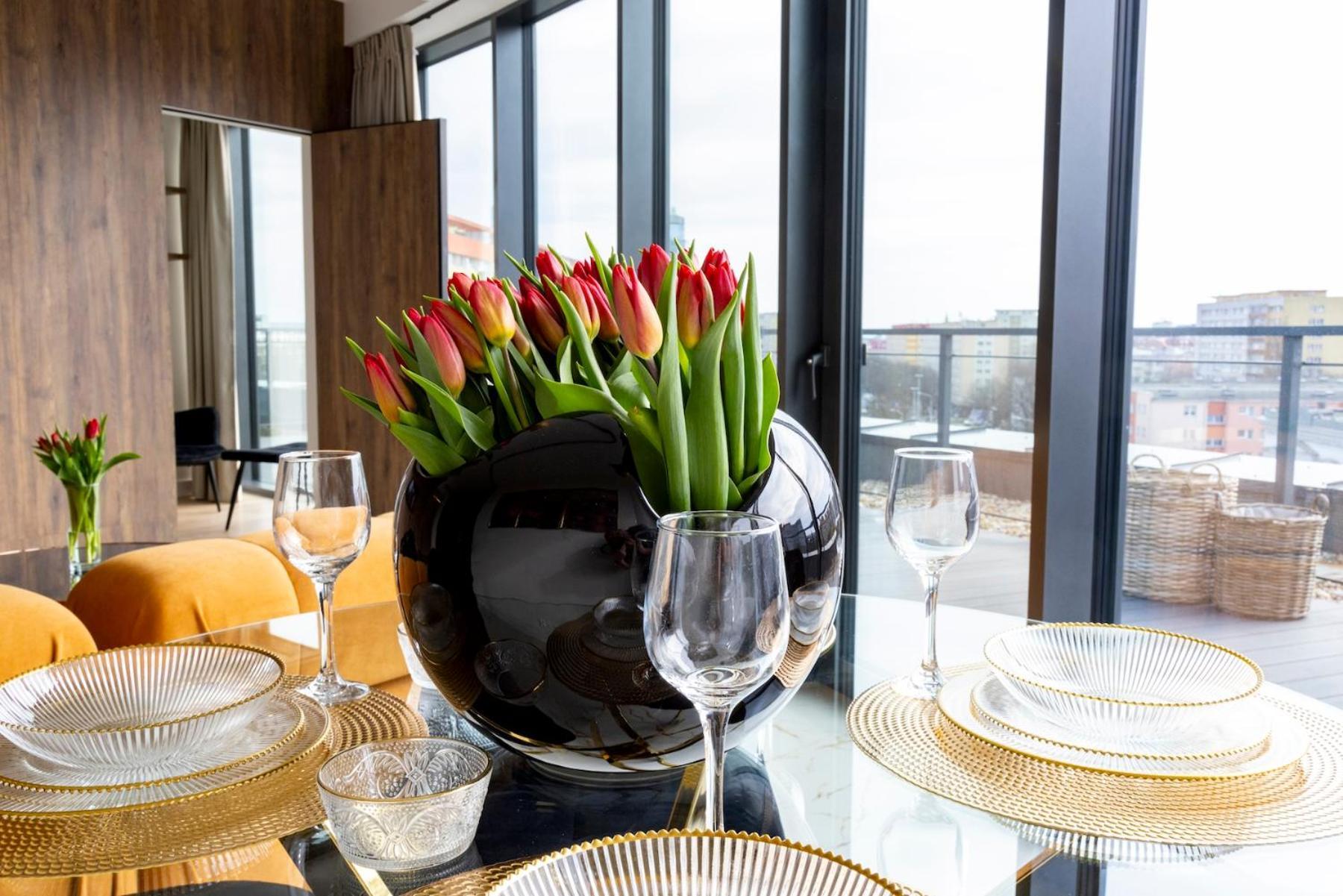 Kaleo Apartments - Hanza Tower Szczecin Kültér fotó